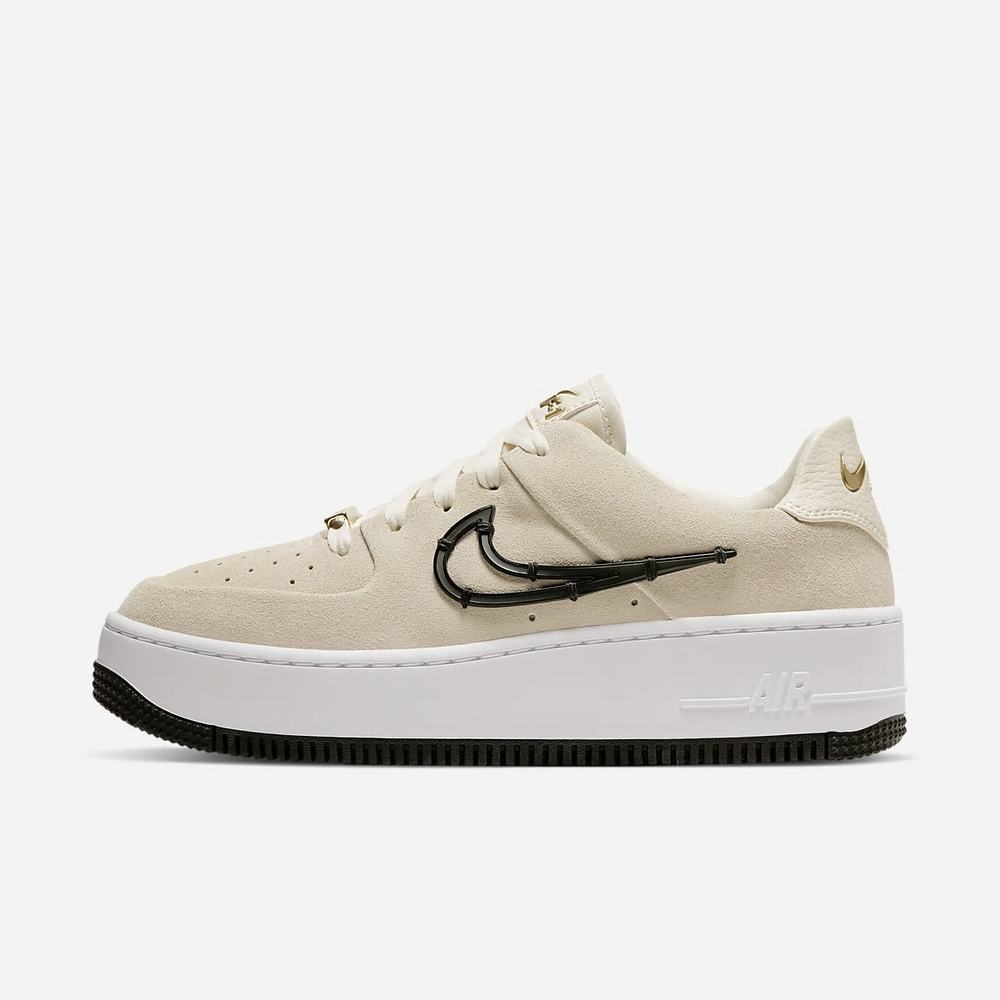 Sneakers Nike Air Force 1 Sage Low LX Beige 6215-804 Light Cream/Metallic Gold/White/Black Femme | BVP-57795295